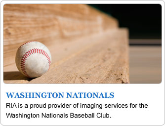RIA is a proud provider of imaging services for the Washington Nationals Baseball Club 